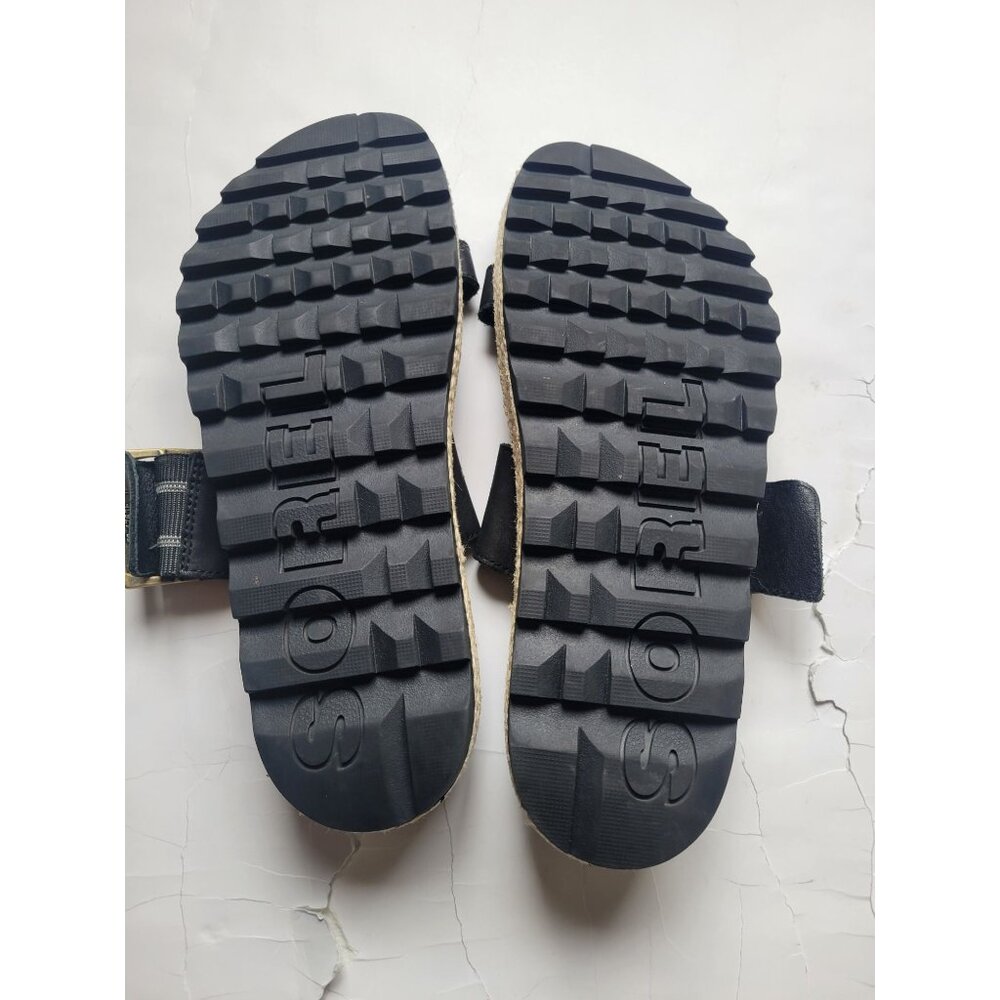 Sorel Women's Roaming Buckle Slide Sandals featuring a leather upper Size 8 - Picture 7 of 8